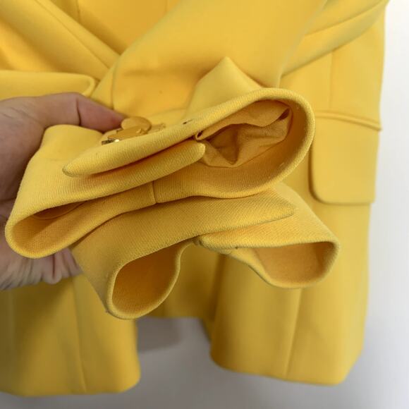 KOBI HALPERIN Dylan One-Button Tailored Jacket In Canary Yellow Womens Size XS - Picture 11 of 15